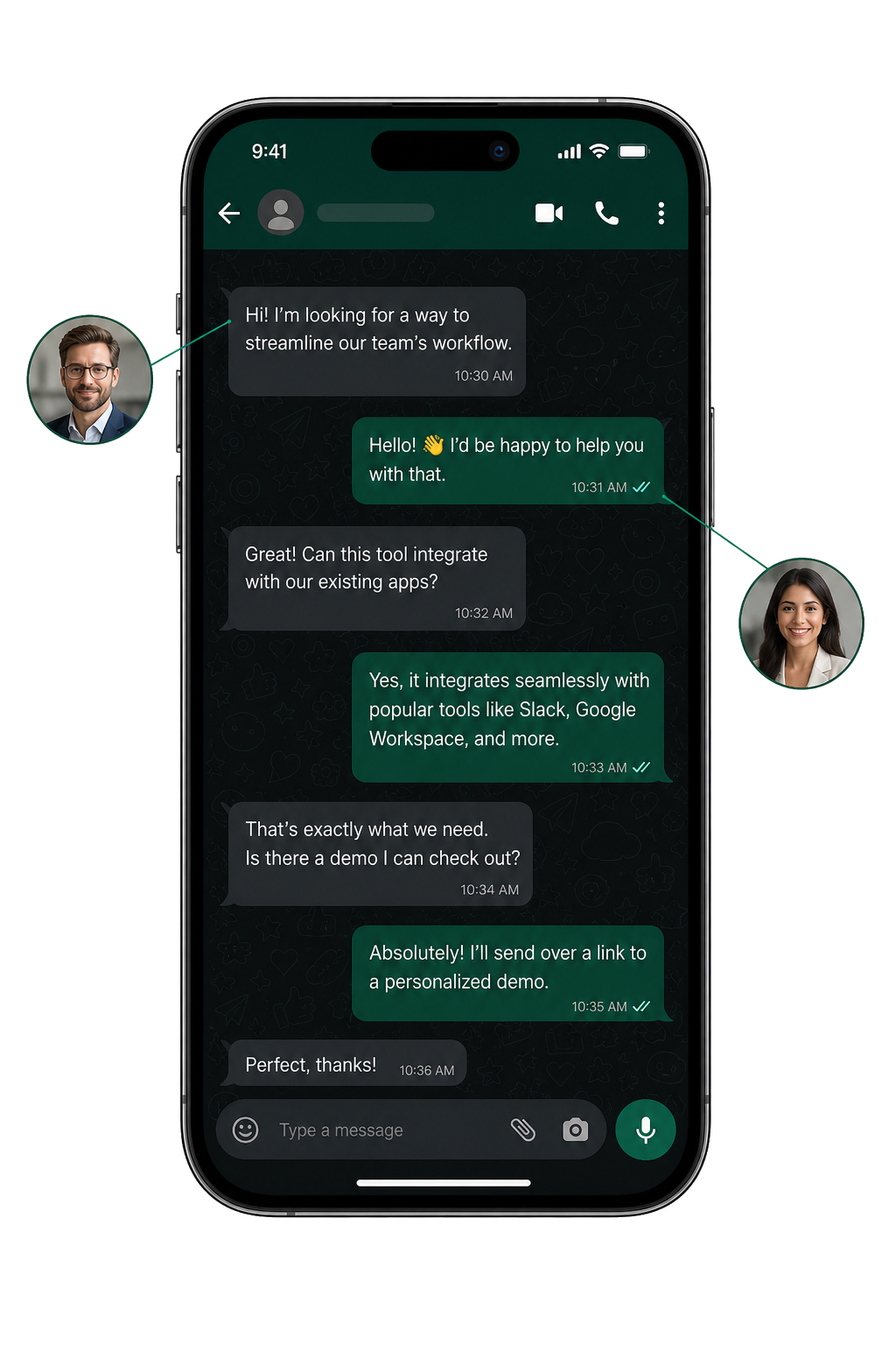 mBullet WhatsApp messaging